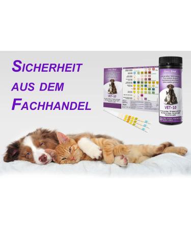 One-Step Urine Test Strips for Cats & Dogs - 50 Pack | Quick 10 Health Values Test | Pet Rapid Vet Analysis - Buy Online on GoSupps.com
