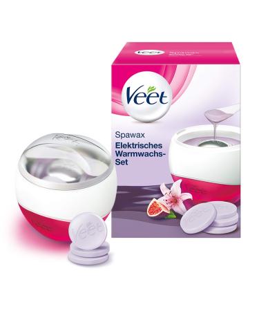 Veet Spawax Electrical warm wax set - long -lasting hair removal with warm wax - 1x warm -wax device 6x wax discs electrical warm wax set - Buy Online on GoSupps.com