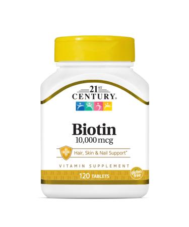 21st Century Biotin 10000 mcg 120 Tablets