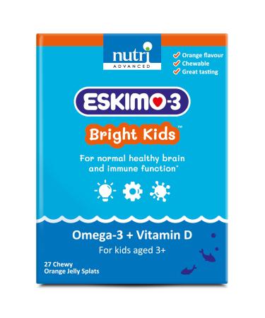 Eskimo-3 Bright Kids Fish Oil - Nutri Advanced - Jelly Splats 27 Servings