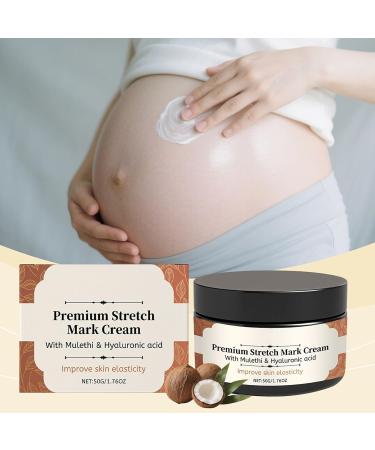  Fmzrbnih Stretch Mark Cream for Pregnancy | 50g Pregnancy Belly Care | Non-Greasy Texture Prevents Stretch Marks and Improves Skin Elasticity | Moisturizing and Preventative - Buy Online on GoSupps.com