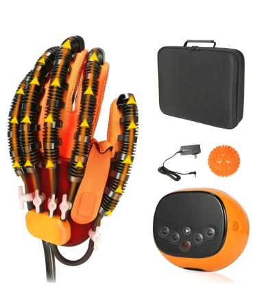 Rehabilitation Robot Glove - Heating type Auxiliary Training for Stroke Hemiplegia & Arthritis Recovery (Left Hand-XL)