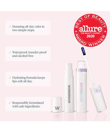 Wonderskin Wonder Blading Lip Stain | Long Lasting, Transfer Proof Matte Lip Tint - Glamorous - Buy Online on GoSupps.com