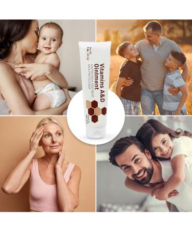 Medca Vitamin A & D Diaper Rash Ointment | Protective Cream for Sensitive Baby Skin | Lanolin & Petrolatum Formula for Dry Cracked Skin | 1oz Tube 4-Pack - Buy Online on GoSupps.com