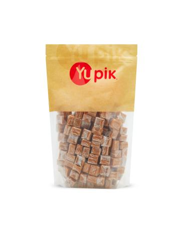 Yupik Creamy Caramels 1 kg Gluten-Free Individually Wrapped Semi-Soft Candies Caramel & Vanilla Flavor Sweet Candy Delicious Snacks Ideal for Gifting Halloween & Holidays 1 kg (Pack of 1)