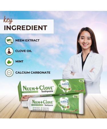 PGM DISTRIBUTORS Kudos Neem + Clove Toothpaste 100g - Buy Online on GoSupps.com