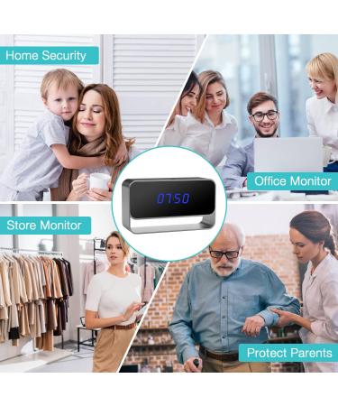 GooSpy Hidden Camera Clock | WiFi Spy Camera FHD 1080P | Wireless Nanny Cam with Night Vision | Motion Detection Alert - Buy Online on GoSupps.com