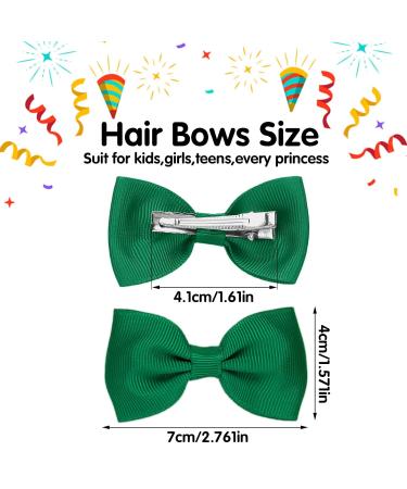 Sibba 10 Pack Hair Loops & Crocodile Clamps - Cheerleading Ponytail Holders for Women & Kids | Green Styling Accessories - Buy Online on GoSupps.com