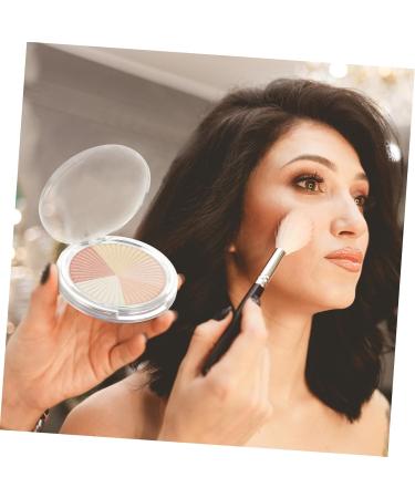 minkissy Pressed Highlight Powder Foundation For Women Shimmer Makeup For Face Professional Safety Elegant Makeup For Weddings Parties Compact Lightweight 7X7X1CM as shown h3 - Buy Online on GoSupps.com