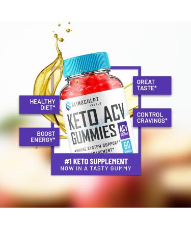 (5 Pack) Slimsculpt Keto ACV Weight Loss Gummies - Advanced Formula Slim Sculpt Keto plus ACV Gummies Apple Cider Vinegar Keto Slimsculpt ACV Gummies Dietary Supplement Reviews Men Women (300 Gummies) - Buy Online on GoSupps.com