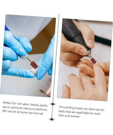 minkissy 1 Box Manicure Circle Nail Tools Nail Art Accessories Nail Sanding Bands Nail Art Sanding Bands Nail Drill Nail Set Tool Resin Abrasive Cloth Nail Polishing Rings Nail Drill Head 1.3X0.8X0.2cm As Shown - Buy Online on GoSupps.com