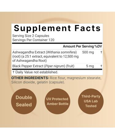 NatureBell Vitamin D3 5,000iu with K2 MK-7 100mcg Softgels & Ashwagandha 12,500 mg Equivalent with Black Pepper Bundle Pack | Virgin Coconut Oil Softgels - Buy Online on GoSupps.com