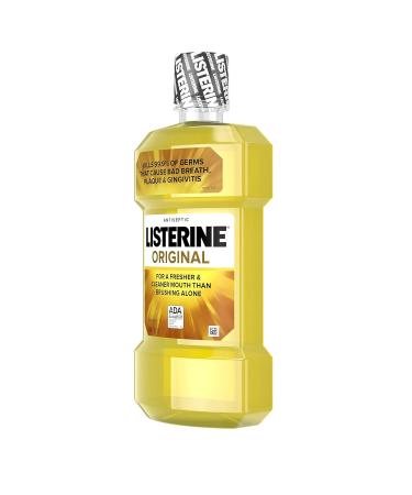 Listerine Original Antiseptic Mouthwash 500 mL - Pack of 3 | Fight Bad Breath, Plaque, Gingivitis - Buy Online on GoSupps.com