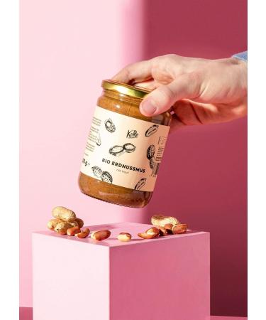 KoRo - Organic Peanut Butter with Skin 500g - Particularly Intense - 100% Roasted Peanuts - No Added Sugar - Buy Online on GoSupps.com