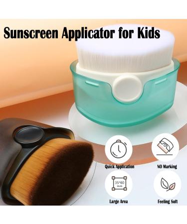 Buy Sunscreen Applicator for Kids | 2 Pcs Soft Bristle Brush with Protective Cover | Sunblock Applicator & Cleaning Pad - Shop Internationally - Buy Online on GoSupps.com