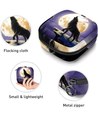 Women's Storage Pocket Bands for Feminine Products - Howling Wolves Design | Servant Period Kit Bag - Buy Online on GoSupps.com