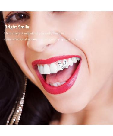 DIY Tooth Gems Kit - 100 Fashionable Crystal Teeth Jewelry Ornaments | Butterfly Heart Cat Paw & Vampire Designs | Sweet Smile Accessories - Buy Online on GoSupps.com