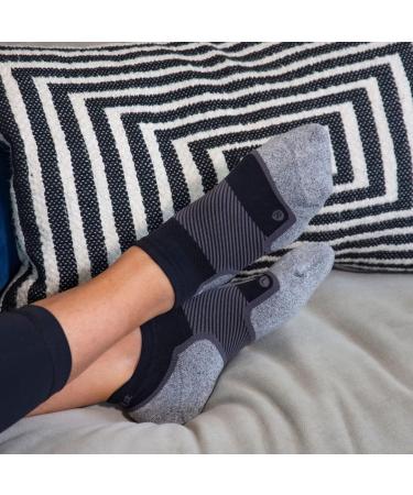 OrthoSleeve WC4 Wellness Care No-Show Socks in Black - Size Medium (1 Pair) - Buy Online on GoSupps.com