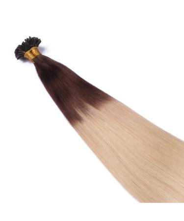 Shop High-Quality Keratin Bonding #2/60 Ombre U-Tip Hair Extensions - 50cm 150 Strands of 100% Remy Real Hair by Novon - 75g - Buy Online on GoSupps.com