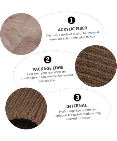 Buy Besportble Fluffy Leg Warmers & Boot Covers - Women s Thermal Winter Socks | Cozy Fur Stockings for International Shipping - Buy Online on GoSupps.com