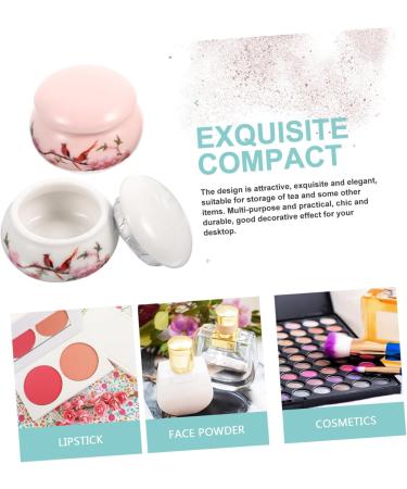 Beavorty Mini Pots 4 Pcs Powder Bottle Rouge Bottles Lip Balm Jar Loose Bulk Rouge Lipstick Jar Mini Dispensing Bottle - Buy Online on GoSupps.com