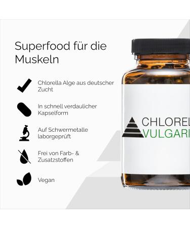 YPSI Chlorella Vulgaris Capsules | Vegan Micro Algae with Folic Acid & Iron | 200 Count - International Shipping Available - Buy Online on GoSupps.com
