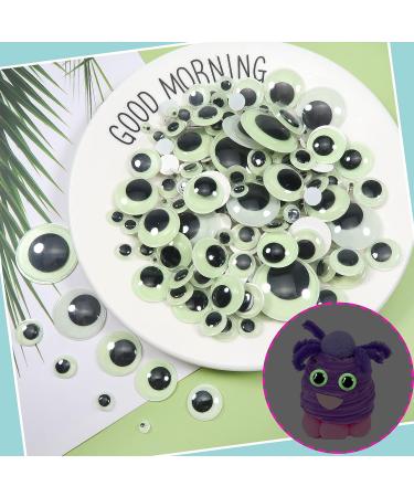 TOAOB 200pcs Glow in The Dark Self Adhesive Wiggle Googly Eyes - Assorted Sizes for DIY Crafts and Scrapbooking - Buy Online on GoSupps.com