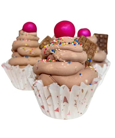 Buy Birthday Cupcake Soap - Scented Hands & Body Soap | Light Brown Chocolate Brown - International Shipping - Buy Online on GoSupps.com