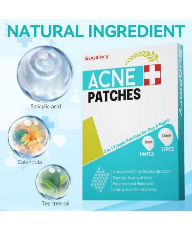 216 Pcs Invisible Hydrocolloid Pimple Patches with Tea Tree Oil - Waterproof & Breathable Acne Treatment for Day & Night - Buy Online on GoSupps.com