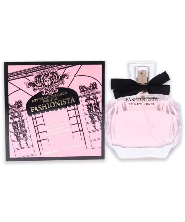 New Brand Perfumes Fashionista EDP Spray Women 3.3 oz (sem numero) 3.3 Ounce (Pack of 1)