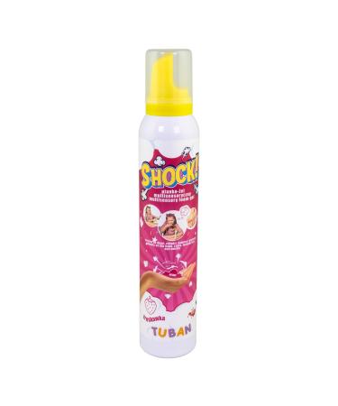 Tuban Shock! Gel Mousse Multisensorielle 200 ml - Rafra chissant - Hydratant - Favorise l'int gration sensorielle chez les enfants - Fraise