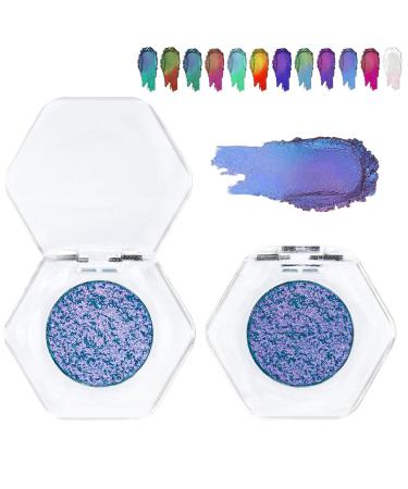 Adriana Nicole Cosmetics Eyeshadow Ethereal Eyeshadow Adriana Nichole Cosmetics Sparkling Eyeshadow Ethereal Single Color-shifting Eyeshadow Suitable for All Skin Types (Style G)