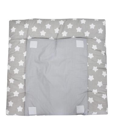 Buy Tuptam Changing Pad with 2 Terry Trains - Gray Large White Stars (75x80 cm) | International Shipping Available - Buy Online on GoSupps.com
