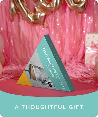 JULY HOME Premium 11-inch Silicone Squeegee with Stainless Steel Core - Shower Accessories for Bathroom, Mirror, Car, Window, Tile and Shower Glass Door (Black) - Buy Online on GoSupps.com