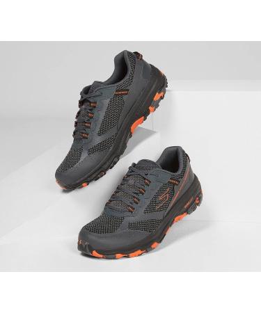 Skechers Men's GoRun Altitude Trail Shoe 10.5 - Charcoal/Orange/Black | Air Cooled Foam for Walking, Running, Hiking - Buy Online on GoSupps.com