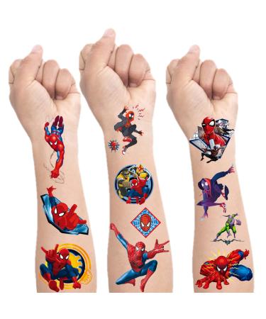12 Sheets Spider men Temporary Tattoos Stickers for Kids  Spider Birthday Party Supplies Decorations Party Favors  Gifts for Boys Girls School Classroom Rewards