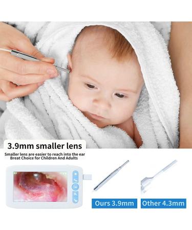 QIYUDS Ear Wax Removal - 4.5-inch Large-Screen HD Otoscope Ultra Clear View Ear Camera with Wax Remover 3.9mm Ear Endoscope with LED Lights Ear Cleaning Camera with Ear Sp with 32GTF Card - Buy Online on GoSupps.com