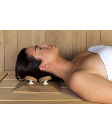 Buy Halu Ergonomic Luxury Sauna Headrest Square Red Cedar 512-SQR-2D | International Shipping Available - Buy Online on GoSupps.com