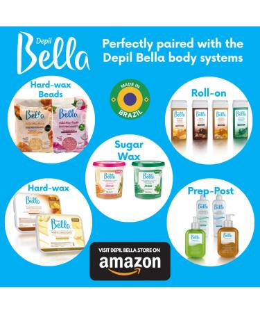 Depil Bella Hard Wax with Honey and Propolis 28.2oz - Professional Hair Removal Wax | High-Performance Honey Wax for Quick Dry & Strip-Free Removal | Suitable for All Skin & Hair Types - Buy Online on GoSupps.com