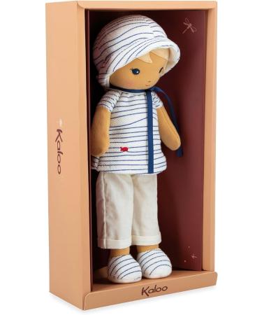Kaloo Tendresse Eli 32cm Fabric Doll | Striped Tee | Gift Box | Customisable Ribbon | 0 Months+ - K200013 - Buy Online on GoSupps.com