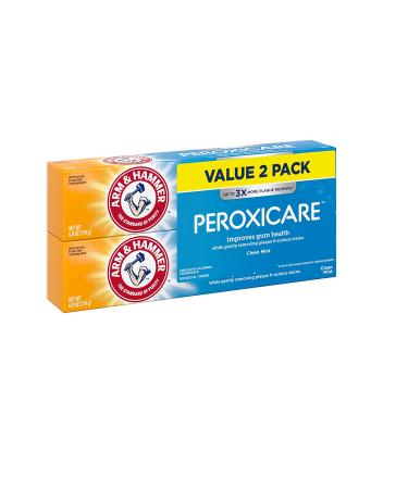 Arm & Hammer PeroxiCare Deep Clean Toothpaste Twin Pack - Fluoride Anticavity Clean Mint 6oz - Buy Online on GoSupps.com
