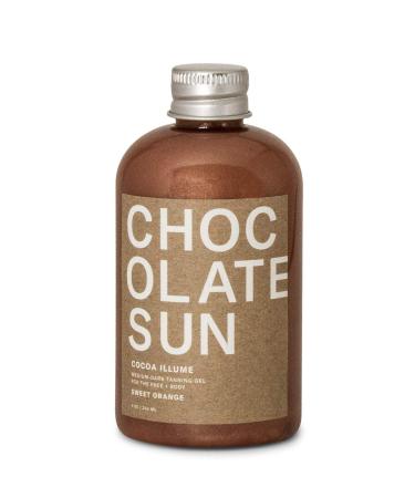 Chocolate Sun - Organic Cocoa Illume Tanning Face Gel (Medium to Dark  4 oz) | Clean  Non-Toxic Sunless Tanning - Buy Online on GoSupps.com