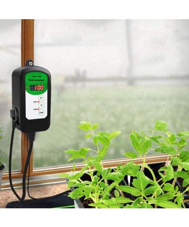 Riogoo 24x52 cm Seedling Heating Mat & Waterproof Thermostat Regulator | Digital Temp Control 68-108 F for Optimal Plant Growth - Buy Online on GoSupps.com