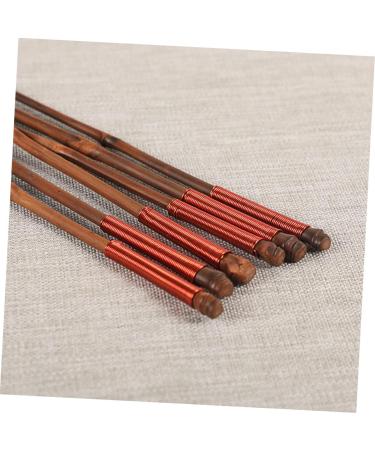 FUNOMOCYA 1 Pair Creative Bamboo Home Restaurant Head Chopsticks Kitchen Wire Pointed for Copper - Buy Online on GoSupps.com
