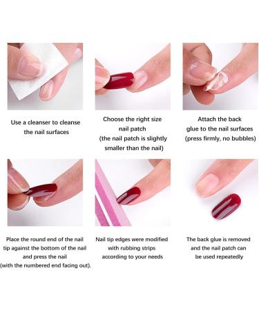 Coffin False Nails Coffin Shaped Press On Fake Nails 576 Pieces Full Coverage Shiny Mixed Colors Various Sizes Ballerina - Buy Online on GoSupps.com