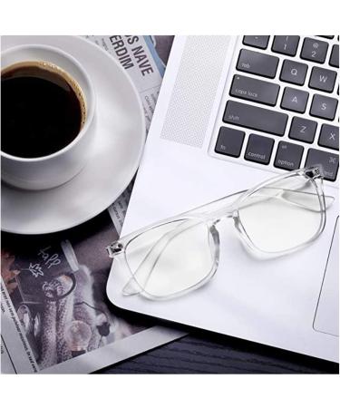 DripShip DRIP Blue Light Blocking Glasses - Men Women Computer Gaming Eyewear Anti Eyestrain Glare Headache Protection - Retro Vintage Fashion Design - Black + Transparent - Buy Online on GoSupps.com