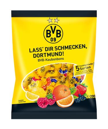 BVB Dortmund Chewing Candy 5 Fruity-Fresh Varieties 200g - Buy Online on GoSupps.com