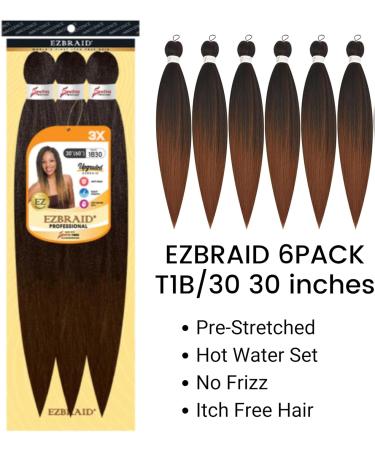Braiding Hair Hair Gel Mousse hair Bundle with African Pride Olive Miracle Braid Sheen Spray Shine 'n Jam Gel Extra Hold Jamaican Mango & Lime Braid Mousse EZBraids 6 Packs Pre Stretched Braiding HairT1/30 30'' Yaki Texture UNIBEAUTIES Braid Kit - Buy Online on GoSupps.com