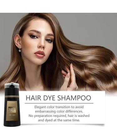  Mrettick Hair Dye Instant Hair Dye Shampoo for Grey Hair Long Lasting Instant Coloring Light Brown - Buy Online on GoSupps.com