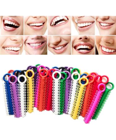 Orthodontic O-Rings & Ties - 40 Transparent Ligature Bonds for Braces | International Shipping - Buy Online on GoSupps.com